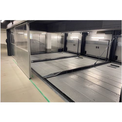 Système de stationnement semi-automatique - DE-61 - DE-PARK - 2 niveaux / avec plate-forme