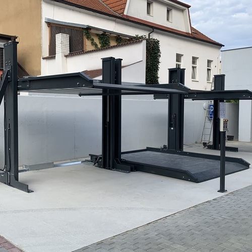 Système de stationnement 2 niveaux - DE-30 - DE-PARK - avec plate-forme