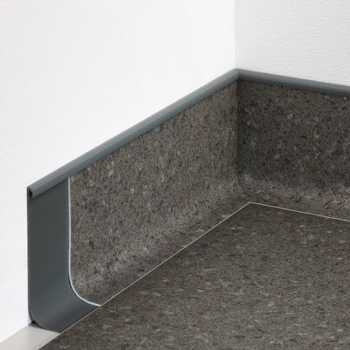 Plinthe blanche - HKSL 2.5 - BOLTA - grise / rectangulaire / pour cablage électrique