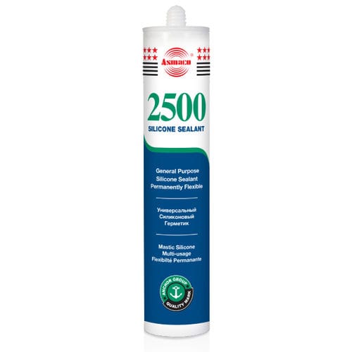 Mastic élastique - Asmaco 2500 - ANCHOR ALLIED - à base de résine de silicone / pour métal / pour verre