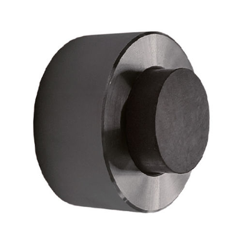 Butée de porte en caoutchouc noir - 251.00023 - ABP-Beyerle - en acier inoxydable / à amortisseur / satinée