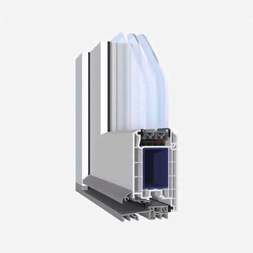 Profilé pour porte PVC - ALU - Salamander - aluminium / de sécurité