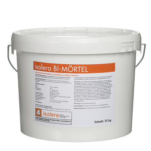 Mortier de réparation - BI-Mortar - isolera - d'étanchéité / de ragréage / de restauration