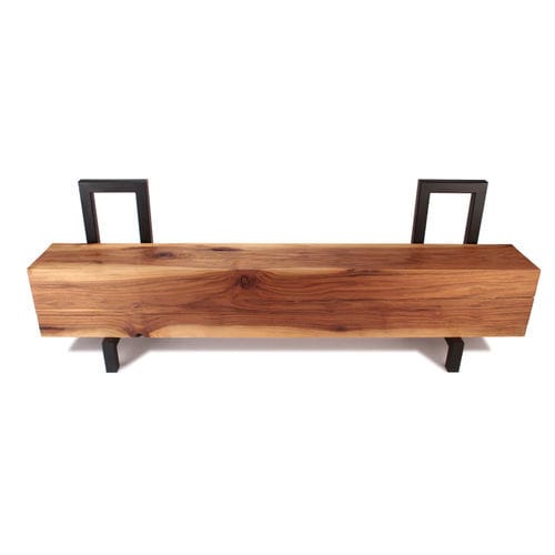 Banc contemporain - ANDIRON  - Genus Furniture - en noyer américain / en acier / sans dossier
