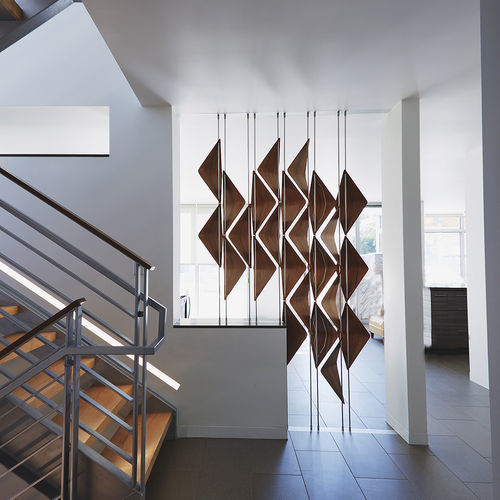 Séparateur d'espace en noyer - WINDOW SHADES - Elish Warlop Design Studio - professionnel / d'intérieur / sur mesure