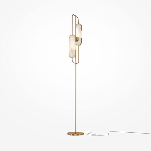 Lampe sur pied - MARMO - Maytoni - en verre dépoli / contemporaine / d'intérieur