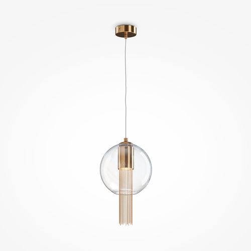Suspension - FLUSSO - Maytoni - en métal / en bronze / en verre soufflé