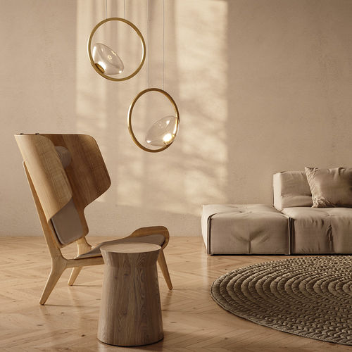 Suspension - LUNARE - Maytoni - en métal / en verre soufflé / contemporaine