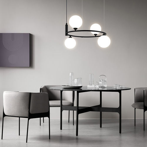 Lustre contemporain - RING - Maytoni - en verre soufflé / en métal / 4 ampoules