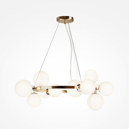Lustre contemporain - DALLAS - Maytoni - en verre soufflé / 11 ampoules / professionnel