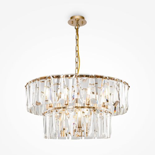 Lustre contemporain - Puntes - Maytoni - en métal / 12 ampoules / candélabre