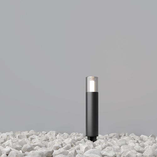 Borne d'éclairage de jardin - Glide : O437FL-01GF - Maytoni - contemporaine / en aluminium / en verre