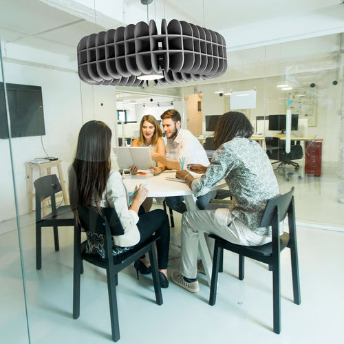 Faux-plafond en polyester - SLAB - 14six8 - en PET / en îlot / pour bureau