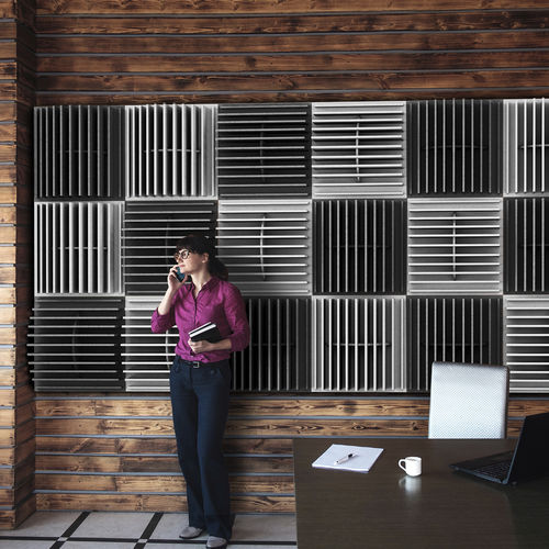Panneau acoustique pour mur - TUBE - 14six8 - en fibre de polyester / en PET / carré