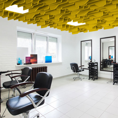 Panneau acoustique pour plafond - TRON - 14six8 - en fibre de polyester / en PET / 3D
