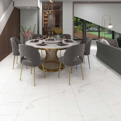 Revêtement de sol en composite - CARRARA MARMOR - Area floors - d'intérieur / pour salle de séjour / pour le tertiaire
