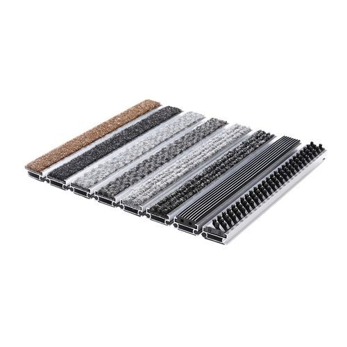 Tapis d'entrée professionnel - ALUFLEX MEDIUM COMBINATION - Almelose Borstelindustrie - en caoutchouc / en PVC / en aluminium