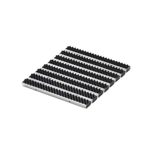 Tapis d'entrée professionnel - ALUCABLE MEDIUM - Almelose Borstelindustrie - en aluminium / en acier inoxydable / antisalissure