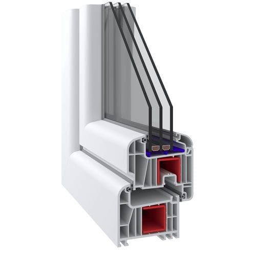 Profilé pour fenêtre en PVC - Pasifik 800-860 Series - Adopen Plastik - étanche / acoustique / à isolation thermique