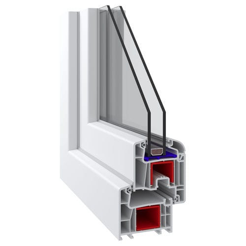 Profilé pour fenêtre en PVC - Atlantik 750 - Adopen Plastik - étanche / acoustique / à isolation thermique