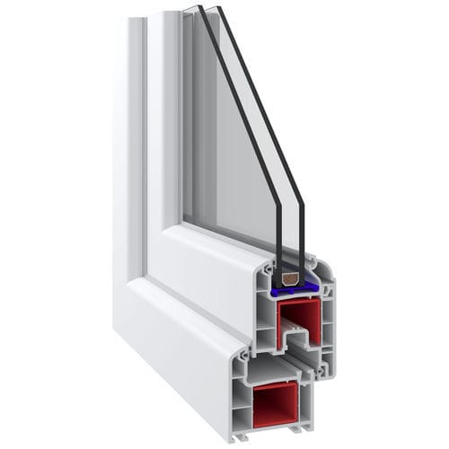 Profilé pour fenêtre en PVC - Marmara 632 - Adopen Plastik - étanche / acoustique / à isolation thermique