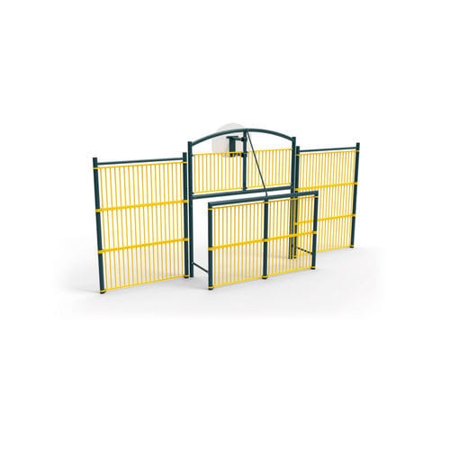 But multisport en métal - M.U.G.A - Metalu Plast - fixe / blanc/bleu / noir
