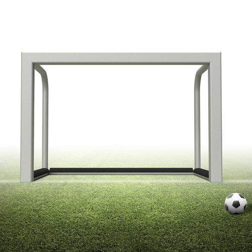 Cage de football en aluminium - 1-13-005 - helogoal - mobile / argenté / thermo-laqué