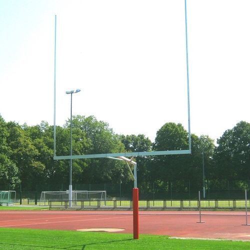 But de football américain en aluminium - 30975 - artec Sportsgeräte GmbH - fixe / argenté / peint