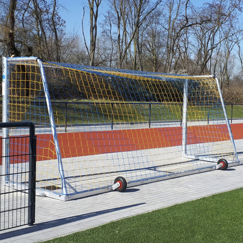 Cage de football en aluminium - 30074-GB - artec Sportsgeräte GmbH - mobile / incolore / 5x2 m