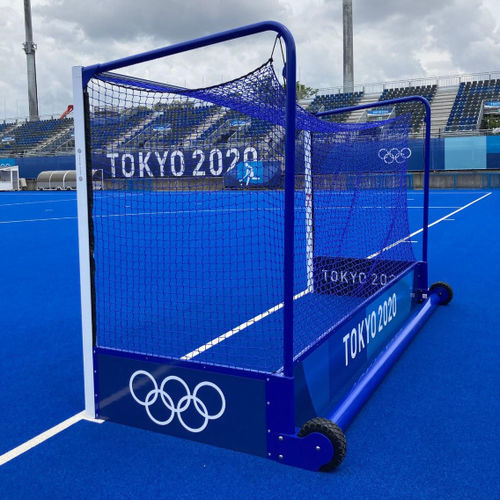 But de hockey en aluminium - FIH - Harrod Sport - mobile / bleu / blanc