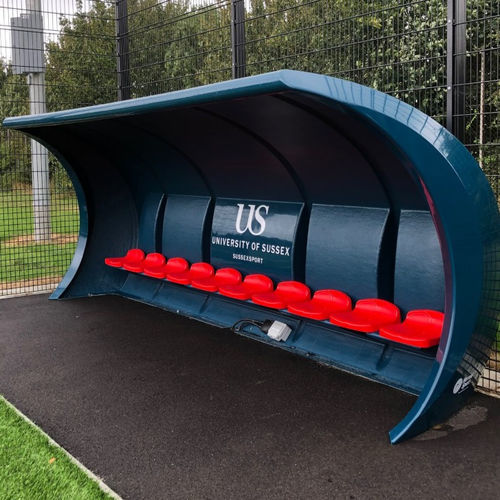 Abri de touche pour 10 personnes - FIBRETECH 'PRO' - Harrod Sport - pour 8 personnes / fixe / bleu
