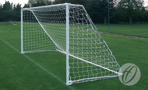 But de football en métal - FBL-142 - Harrod Sport - transportable / pliable / blanc