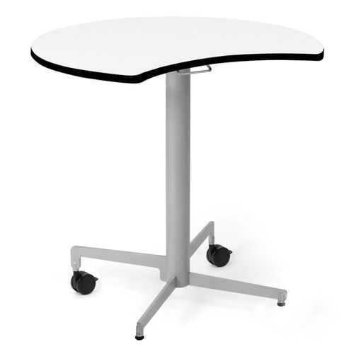 Bureau sur pied - HPremium half moon - EduHermex - contemporain / en fibre de bois / courbé