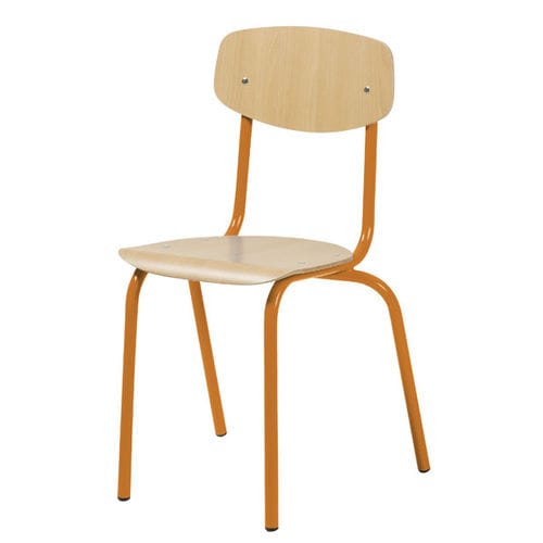 Chaise contemporaine - Mediterr&aacute;neo - EduHermex - d'intérieur / en hêtre / en HPL