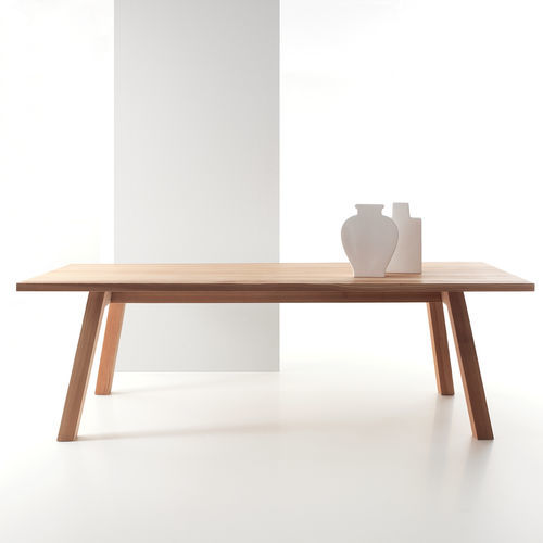Table à manger contemporaine - ACCENTO - LANDO - en bois / en marbre / avec piètement en bois massif