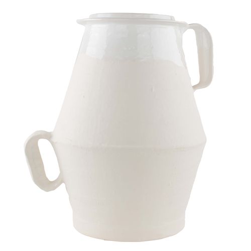 Vase contemporain - BIANCO LATTE 06 - LANDO - en céramique / fait main / de table