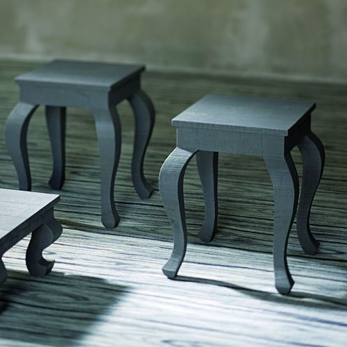 Table d'appoint contemporaine - FLORIAN - LANDO - en chêne / avec piètement en bois massif / carrée
