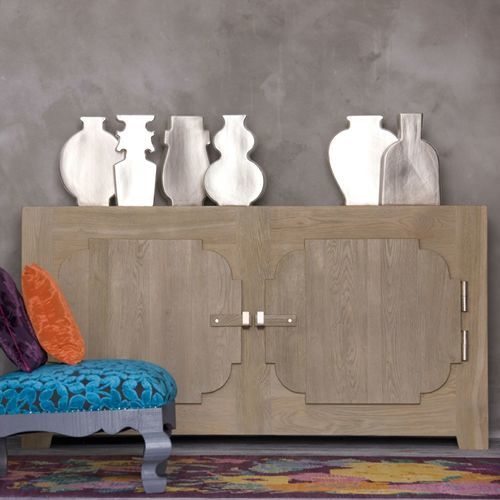 Buffet contemporain - GIPSY - LANDO - en chêne / en bois massif / sur mesure