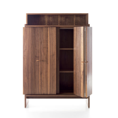Buffet haut - NOVELLA UP - LANDO - contemporain / en bois massif / avec étagère