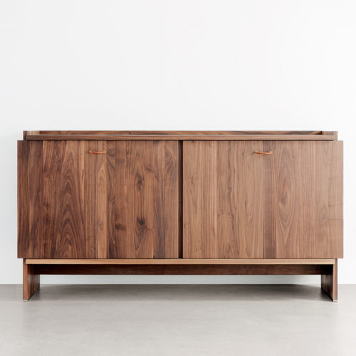 Buffet contemporain - NOVELLA - LANDO - en bois massif / à portes pliantes / luge