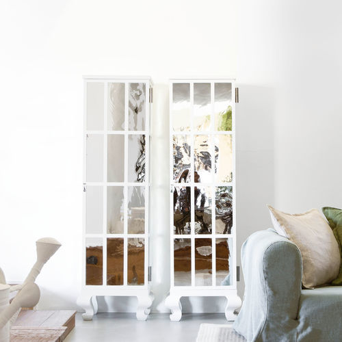 Meuble colonne d'intérieur - BROOKLYN - LANDO - contemporain / par Paola Navone / avec miroir