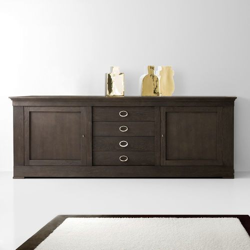 Buffet classique - L095 - LANDO - en bois massif / avec tiroirs / à portes battantes