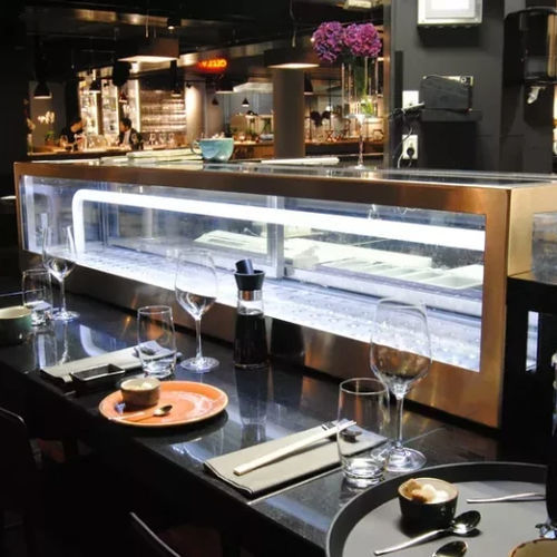Vitrine réfrigérée comptoir - SMARTICE - pour restaurant / en inox / à portes coulissantes