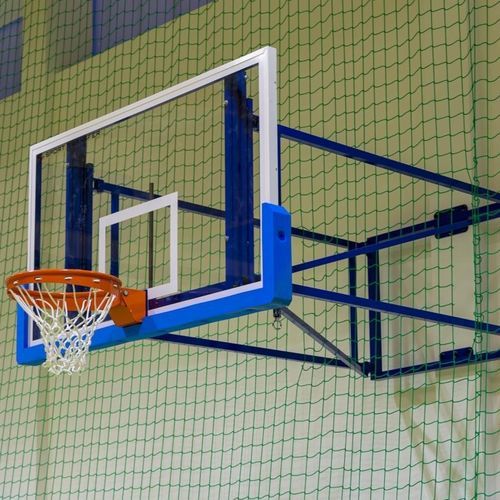 Panneau de basket en verre trempé - 10 010 - SPORT TRANSFER Sp. z o.o. - rectangulaire / blanc/bleu / d'intérieur