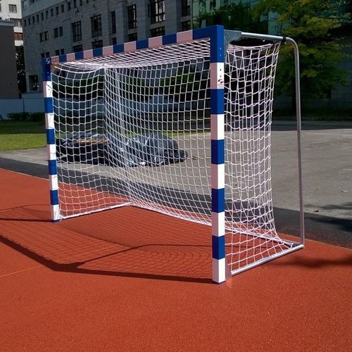 But de handball en aluminium - 13 002 - SPORT TRANSFER Sp. z o.o. - mobile / blanc/bleu / thermo-laqué