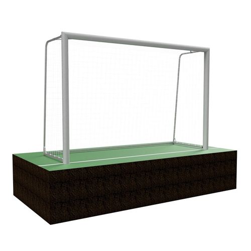 But de football en aluminium - 9-05-3x2 - Pesmenpol - pliable / blanc / thermo-laqué