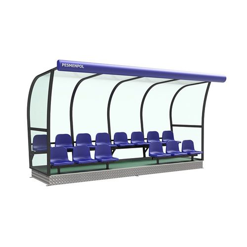 Abri de touche pour 14 personnes - 20-10-14-2K - Pesmenpol - en polycarbonate / en métal / en aluminium