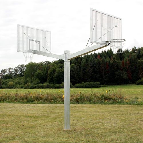 Poteau de basket pour usage extérieur - 1-29P - Pesmenpol - sur platine / entérré / en acier