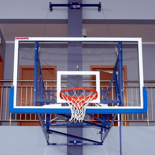 Panneau de basket en métal - 1-11-12 - Pesmenpol - en acrylique / rectangulaire / blanc