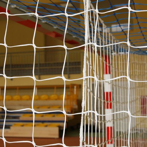 Filet de handball en polypropylène - 3-03	 - Pesmenpol - en polyéthylène / blanc / vert